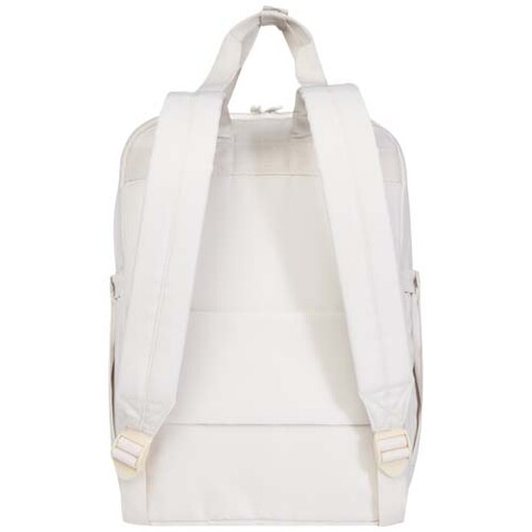 Trip 14&quot; Aware™ Recycelter Laptop Rucksack 9 L, offwhite bedrucken, Art.-Nr. 12076202