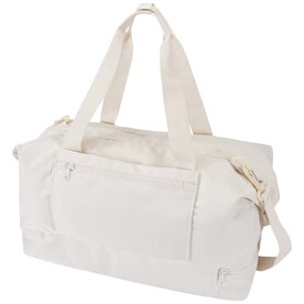 Trip Aware™ recycelte Reisetasche 42L, offwhite bedrucken, Art.-Nr. 12076302