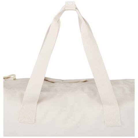 Trip Aware™ recycelte Reisetasche 42L, offwhite bedrucken, Art.-Nr. 12076302
