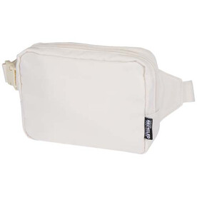 Trip Aware™ Recycelte Reisetasche mit Schultergurt 1 L, offwhite bedrucken, Art.-Nr. 12076402