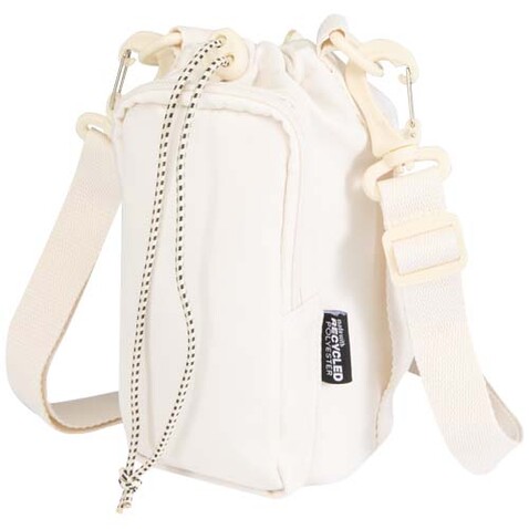 Trip Aware™ Recycelte Reisetasche für Flaschen 2 L, offwhite bedrucken, Art.-Nr. 12076502