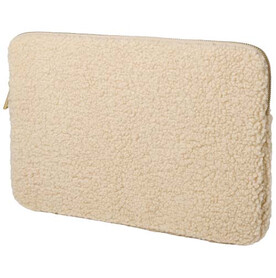 Bear 13&amp;quot; GRS-recycelte Sherpa Laptophülle 2 L, natur bedrucken, Art.-Nr. 12077506