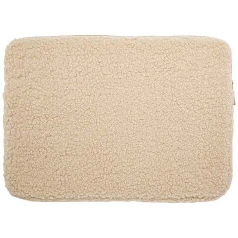 Bear 13&quot; GRS-recycelte Sherpa Laptophülle 2 L, natur bedrucken, Art.-Nr. 12077506