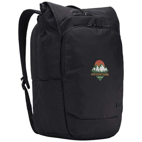 Case Logic Variate 17&quot; erweiterbarer Rolltop Laptop Rucksack aus recyceltem Material, schwarz bedrucken, Art.-Nr. 12077690