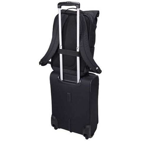 Case Logic Variate 17&quot; erweiterbarer Rolltop Laptop Rucksack aus recyceltem Material, schwarz bedrucken, Art.-Nr. 12077690