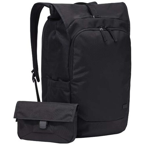 Case Logic Variate 17&quot; erweiterbarer Rolltop Laptop Rucksack aus recyceltem Material, schwarz bedrucken, Art.-Nr. 12077690