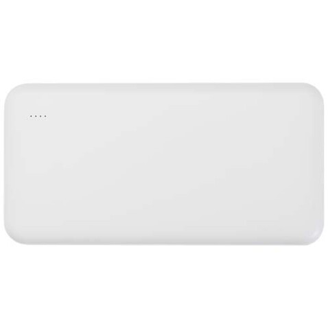 Intan 10 W 10.000 mAh Powerbank aus recyceltem Kunststoff, weiss bedrucken, Art.-Nr. 12445801