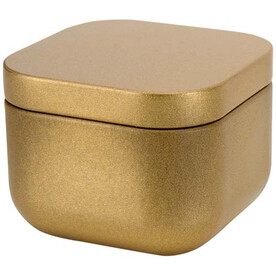 Tindra Quadratische Zinnkerze mit Vanille Duft, gold bedrucken, Art.-Nr. 12635214