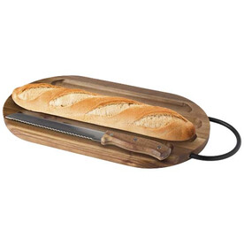 Prestige Akazienholz Schneidebrett mit Brotmesser, holz bedrucken, Art.-Nr. 12639371