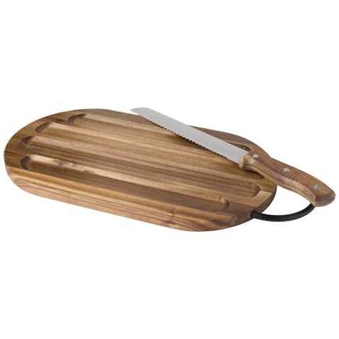 Prestige Akazienholz Schneidebrett mit Brotmesser, holz bedrucken, Art.-Nr. 12639371