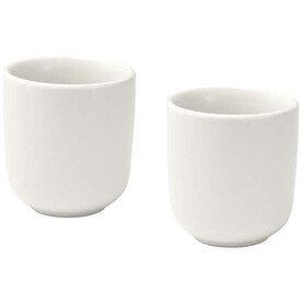 Male 90 ml Keramik Espressotassen – 2er Set, weiss bedrucken, Art.-Nr. 12639701