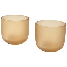 Mal 200 ml Glasbecher – 2er-Set, Oatmeal bedrucken, Art.-Nr. 12640007