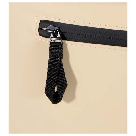 Resi Plus 15" GRS-recycelter Rolltop Rucksack 18 L, Oatmeal bedrucken, Art.-Nr. 13009307