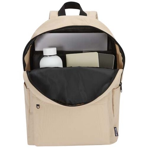 Byron 14" GRS-recycelter City Laptop Rucksack 14 L, Oatmeal bedrucken, Art.-Nr. 13009607