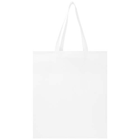 EcoSeal GRS-recycelte Nonwoven Tragetasche mit Zeitenfalten 12 L, weiss bedrucken, Art.-Nr. 13010601 EcoSeal GRS-recycelte Nonwoven Tragetasche mit Zeitenfalten 12 L, weiss bedrucken, Art.-Nr. 13010601