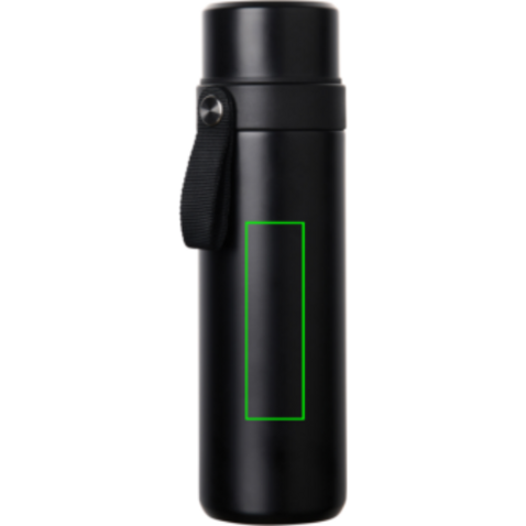 VINGA Tono RCS Thermoskanne mit zwei Bechern, 750ml schwarz bedrucken, Art.-Nr. V4300701