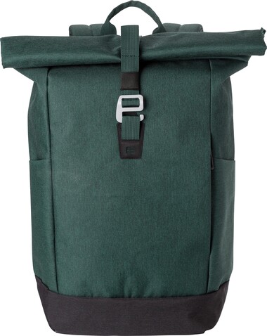 Rucksack Oberon | Recycelt | Roll-top | Laptop 14" | 20 l – Grün bedrucken, Art.-Nr. 004999999_1024149