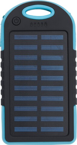 Gummierte ABS Solar-Powerbank Arin – Blau bedrucken, Art.-Nr. 005999999_1262005 Gummierte ABS Solar-Powerbank Arin – Blau bedrucken, Art.-Nr. 005999999_1262005