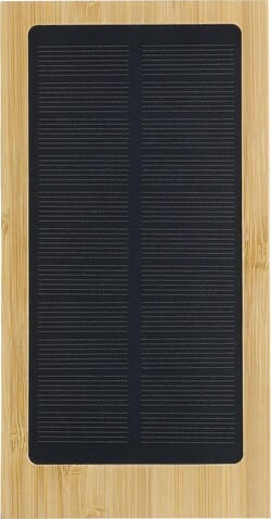 Bambus Solar-Powerbank Elz – Braun bedrucken, Art.-Nr. 011999999_1266572