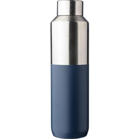 Recycelte doppelwandige Trinkflasche aus Edelstahl (600 ml) Esen – Blau bedrucken, Art.-Nr. 005999999_1267376