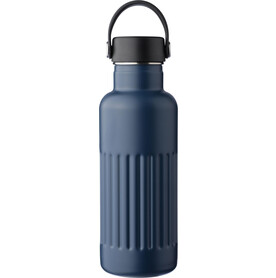 Recycelte Edelstahl-Trinkflasche mit doppelter Wand (500 ml) Lior – Blau bedrucken, Art.-Nr. 005999999_1267379