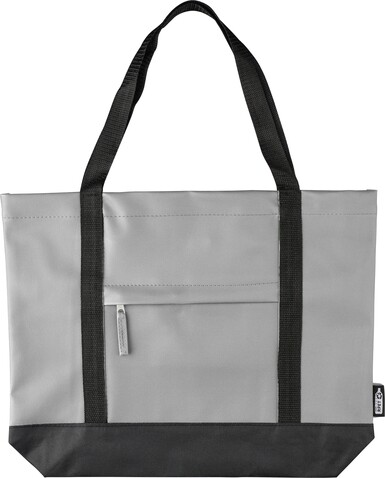 rPET Polyester (600D) Tragetasche Lumi – Grau bedrucken, Art.-Nr. 003999999_1267403