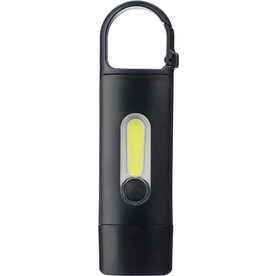 Taschenlampe Zai | Recycelt | Aufladbar – Schwarz bedrucken, Art.-Nr. 001999999_1267536