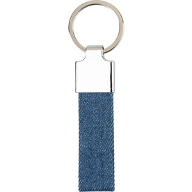 Denim Schlüsselanhänger Enzi – Blau bedrucken, Art.-Nr. 005999999_1267537