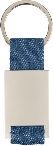 Schlüsselanhänger Ori | Denim – Blau bedrucken, Art.-Nr. 005999999_1267538