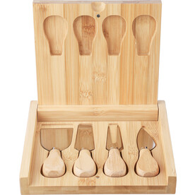 Käsebrett aus Bambus Zea – Braun bedrucken, Art.-Nr. 011999999_1267539