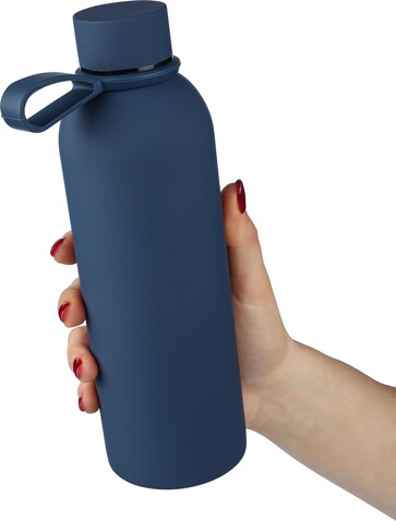 Trinkflasche Sena | Recycelt | 500 ml – Blau bedrucken, Art.-Nr. 005999999_1267809