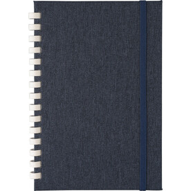 Notizbuch Ilias | A5 | Liniert – Blau bedrucken, Art.-Nr. 005999999_1272571