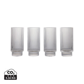 VINGA York Highball, 4-tlg. Set transparent bedrucken, Art.-Nr. V4330800 VINGA York Highball, 4-tlg. Set transparent bedrucken, Art.-Nr. V4330800