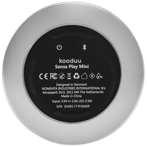 Kooduu Sensa Play Mini Tragbarer JBL Lautsprecher mit Leuchte, weiss bedrucken, Art.-Nr. 12445101