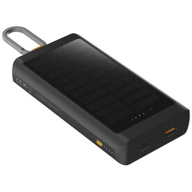Xtorm XG2S101 Go2 10.000 mAh 15W Solar Powerbank mit Lampe, kohle bedrucken, Art.-Nr. 12447984