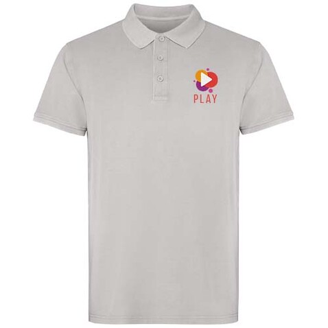 Cobain Poloshirt Unisex, grau bedrucken, Art.-Nr. R2202E14 Cobain Poloshirt Unisex, grau bedrucken, Art.-Nr. R2202E14