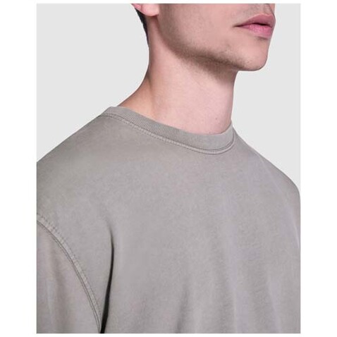 Jaya Pullover mit Rundhalsausschnitt Unisex, dunkelgrün bedrucken, Art.-Nr. R2203E51 Jaya Pullover mit Rundhalsausschnitt Unisex, dunkelgrün bedrucken, Art.-Nr. R2203E51