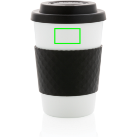 Wiederverwendbarer Kaffeebecher 270ml schwarz bedrucken, Art.-Nr. P432.671 Wiederverwendbarer Kaffeebecher 270ml schwarz bedrucken, Art.-Nr. P432.671