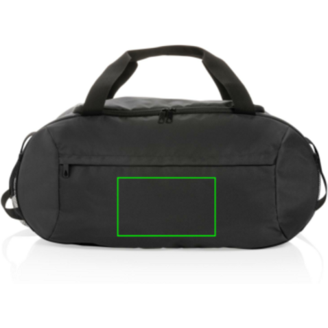 Impact AWARE™ RPET Sporttasche schwarz bedrucken, Art.-Nr. P707.141 Impact AWARE™ RPET Sporttasche schwarz bedrucken, Art.-Nr. P707.141
