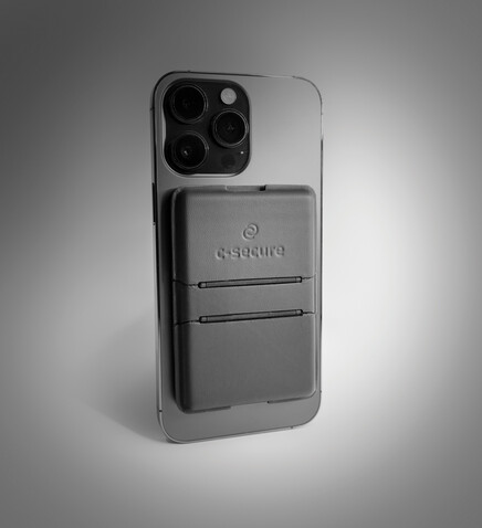 C-Secure MagSafe Phone-Wallet schwarz bedrucken, Art.-Nr. P820.9901