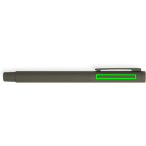 VINGA Baltimore Stift aus RCS recyceltem Stainless-Steel grün bedrucken, Art.-Nr. V1690007