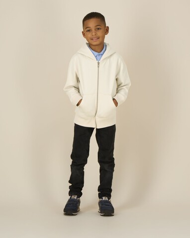 Mini Cultivator 2.0 - Der Iconic Kinder-Zip-Hoodie - Natural Raw - 5-6/110-116cm bedrucken, Art.-Nr. STSK182C05405