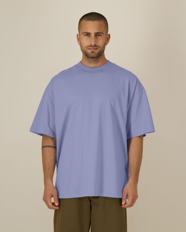Blaster 2.0 - Das Oversized Unisex-T-Shirt mit Stehkragen - Violet - L bedrucken, Art.-Nr. STTU959C1341L Blaster 2.0 - Das Oversized Unisex-T-Shirt mit Stehkragen - Violet - L bedrucken, Art.-Nr. STTU959C1341L