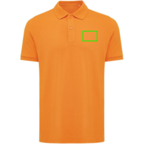 IQONIQ Yosemite Piqué-Poloshirt aus recycelter Baumwolle orange bedrucken, Art.-Nr. T9200.044.XXL