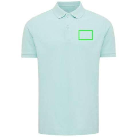 IQONIQ Yosemite Piqué-Poloshirt aus recycelter Baumwolle crushed mint bedrucken, Art.-Nr. T9200.037.XXXL