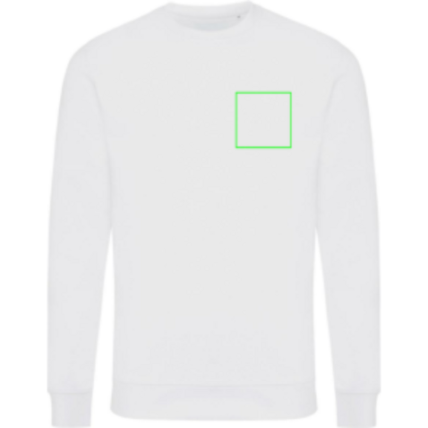 IQONIQ Zion Rundhals-Sweater aus recycelter Baumwolle recycled white bedrucken, Art.-Nr. T9300.004.XXL IQONIQ Zion Rundhals-Sweater aus recycelter Baumwolle recycled white bedrucken, Art.-Nr. T9300.004.XXL