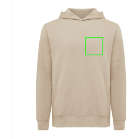 IQONIQ Yengo Hoodie mit Seitentaschen aus rec. Baumwolle desert bedrucken, Art.-Nr. T9405.006.XXS
