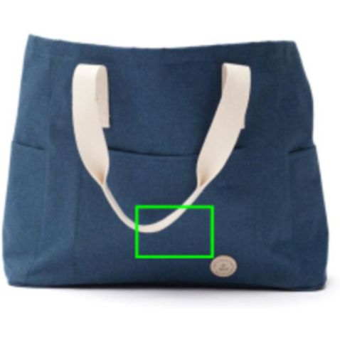 VINGA Sortino Strandtasche blau bedrucken, Art.-Nr. 51332