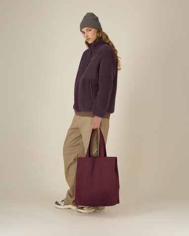 Mid Tote Bag - Das mittelschwere gewebte Tote Bag - Burgundy - OS bedrucken, Art.-Nr. STAU116C244OS