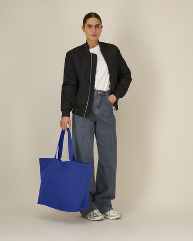 Shopping Bag 2.0 - Der schwere gewebte Shopper - Worker Blue - OS bedrucken, Art.-Nr. STAU117C088OS